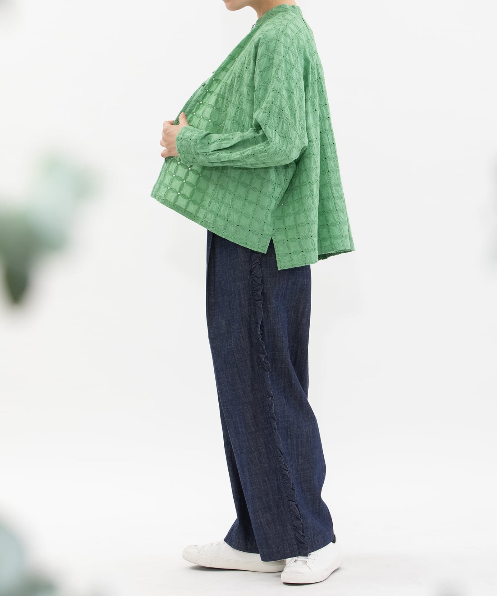 MORE PRICE DOWN】サイドフリルタックワイドパンツ | COO ONLINE