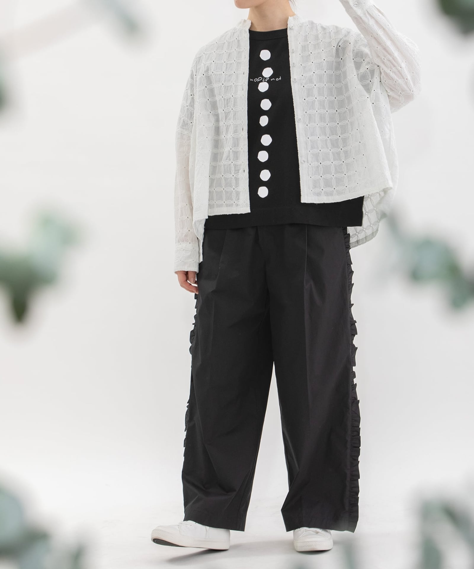 SUMMER SALE】サイドフリルタックワイドパンツ | COO ONLINE