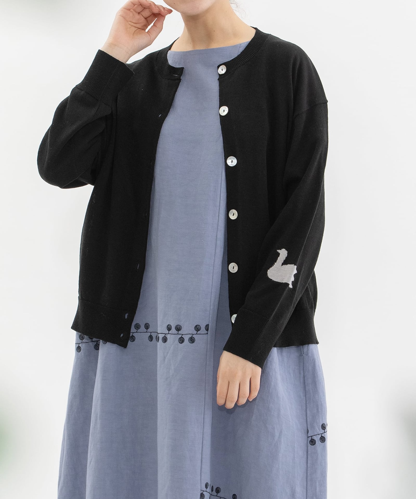SPECIAL PRICE】スワンインターシャクルーカーディガン | COO ONLINE