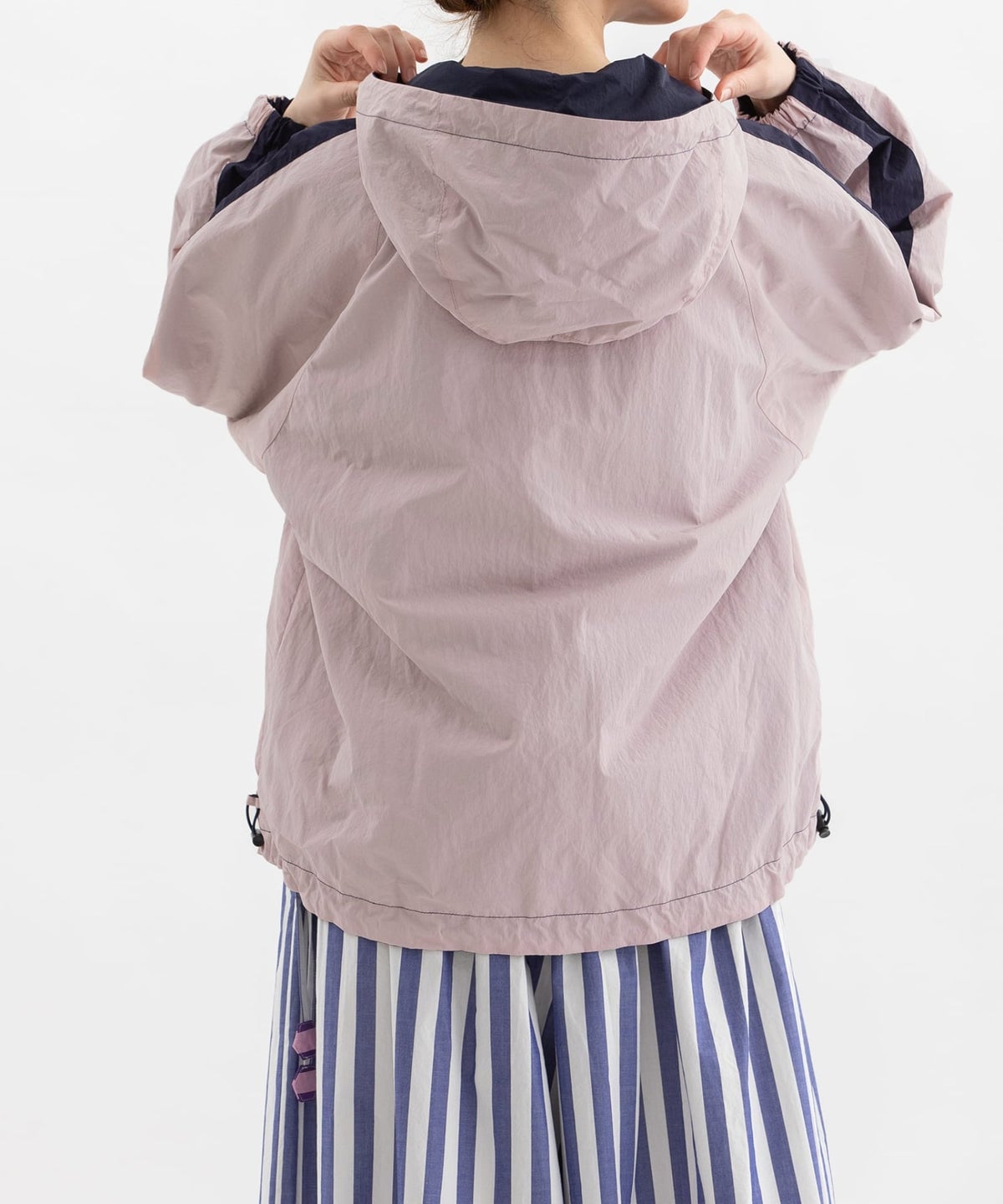 モデル身長：160cm（ネイビー：ウラ面）