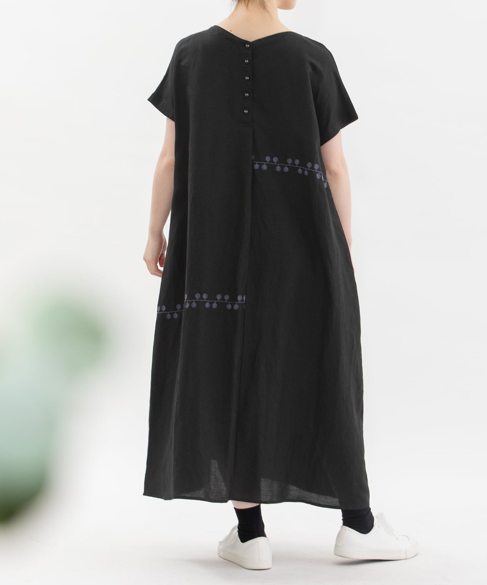 MORE PRICE DOWN】リネンレーヨンライン刺繍2wayワンピース | COO ONLINE