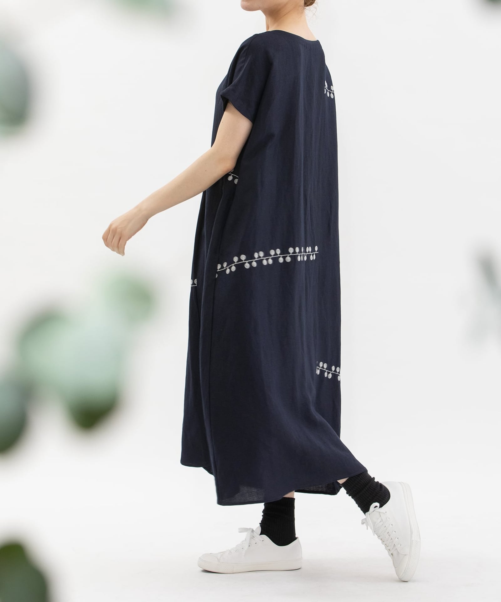 MORE PRICE DOWN】リネンレーヨンライン刺繍2wayワンピース | COO ONLINE