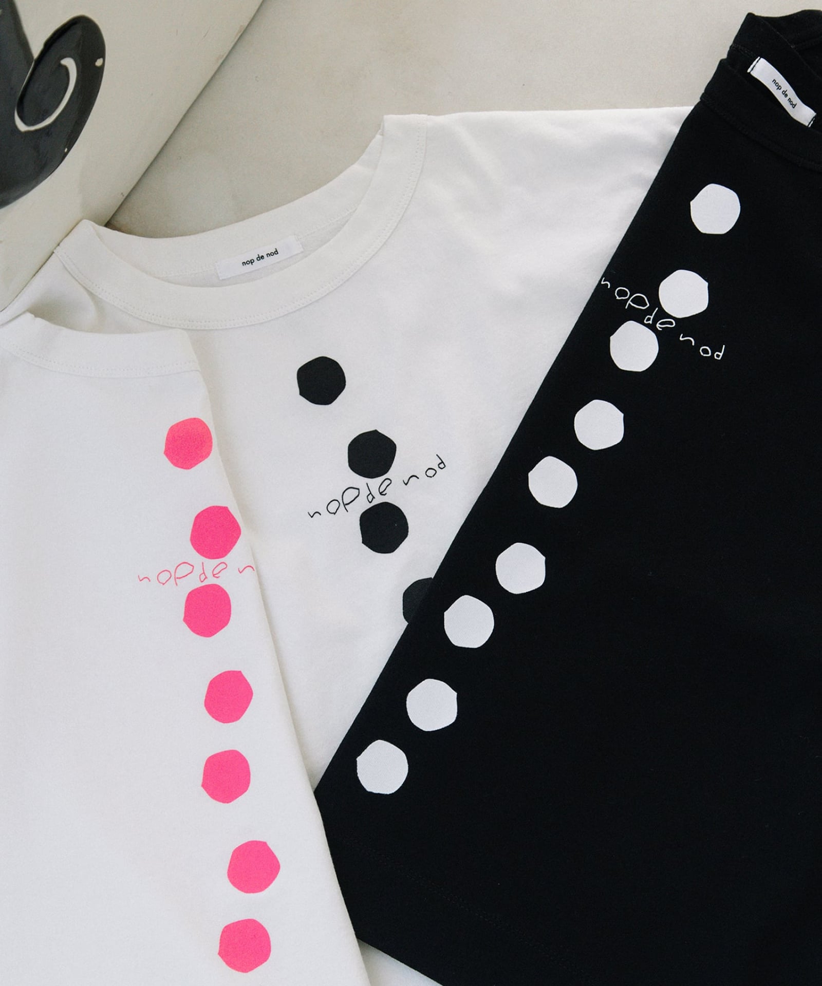 Cloche USコットンドットラインプリントTシャツ | COO ONLINE