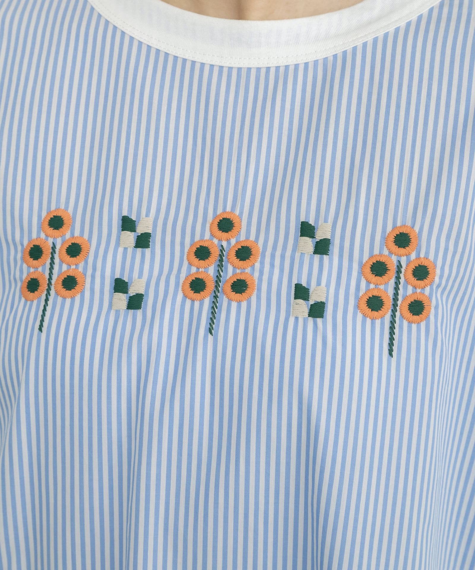 SUMMER SALE】布帛使いサークルツリー刺繍Tee | COO ONLINE