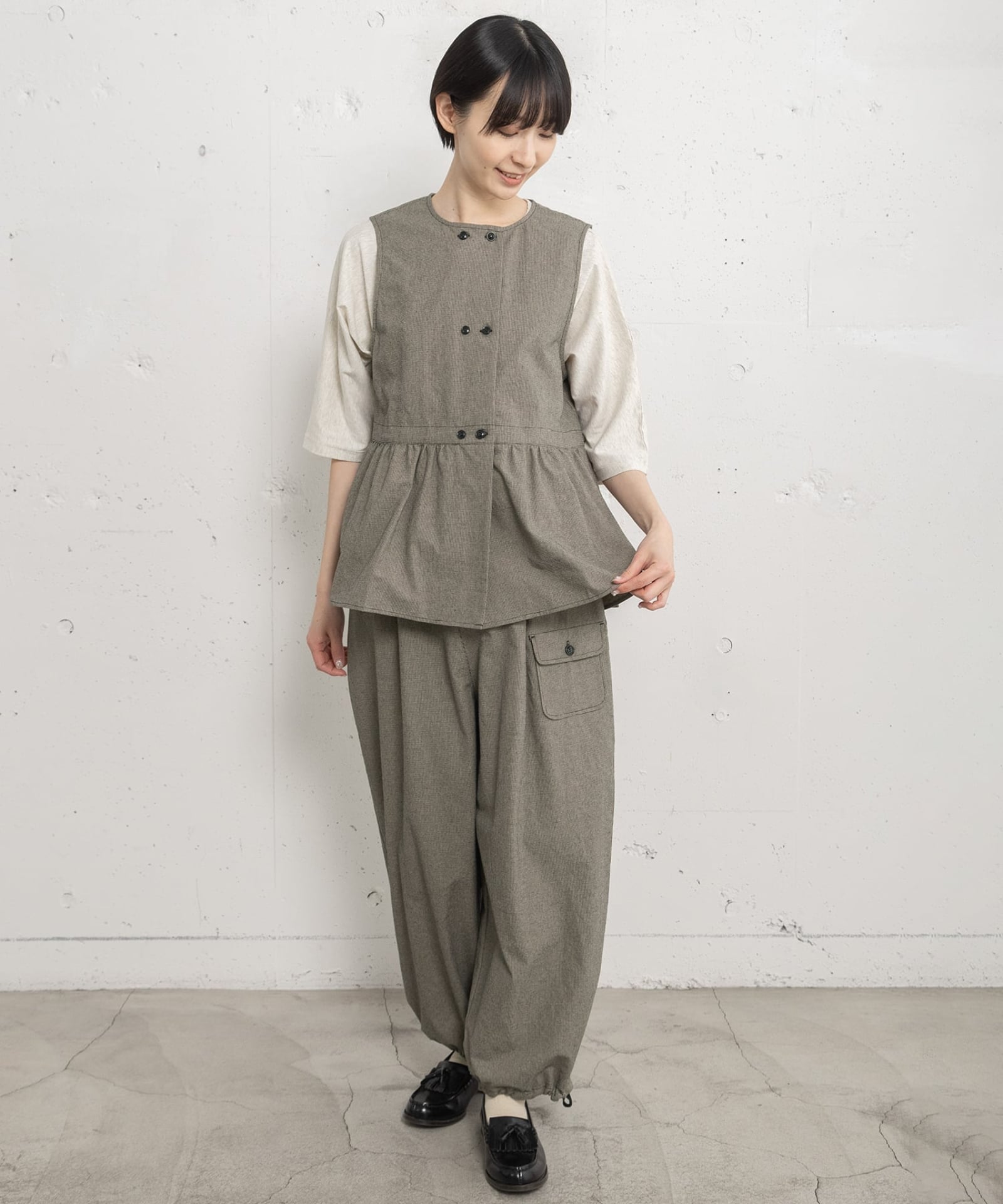 SUMMER SALE】裾ドロストコクーンパンツ | COO ONLINE