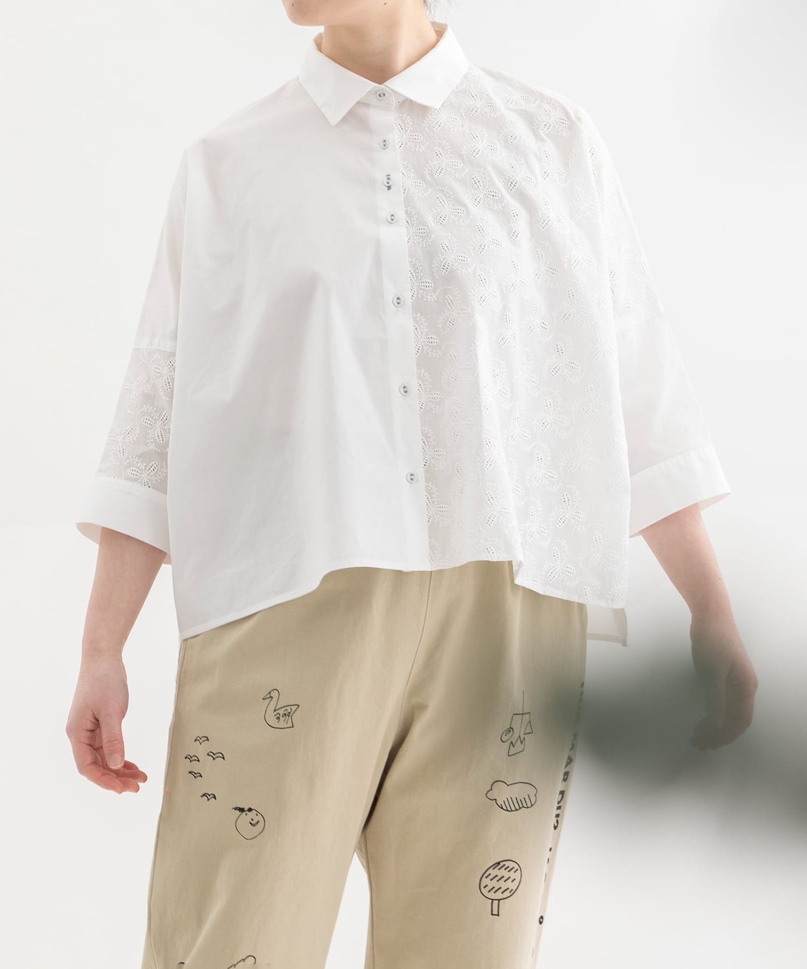 SPECIAL PRICE】miscクロップド6分袖ワイドシャツ | COO ONLINE