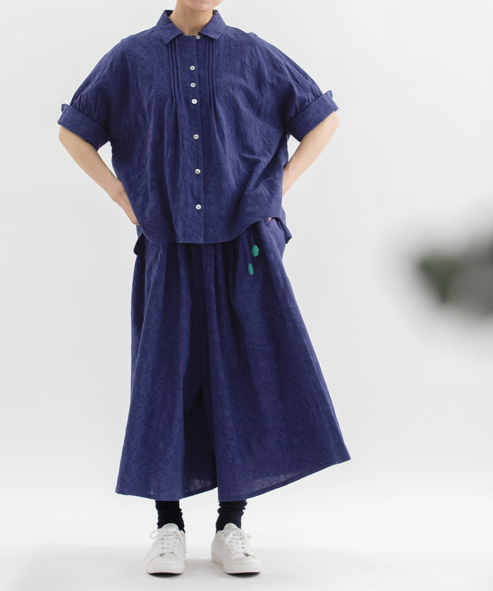 SUMMER SALE】フラワージャカードカフス袖シャツ | COO ONLINE
