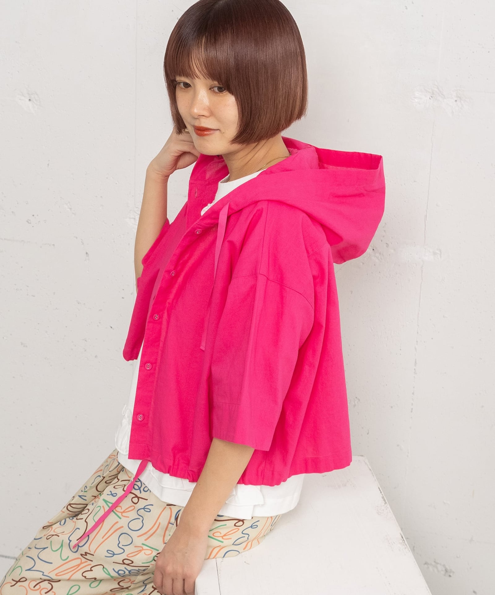 SUMMER SALE】クロップドフーディシャツ | COO ONLINE