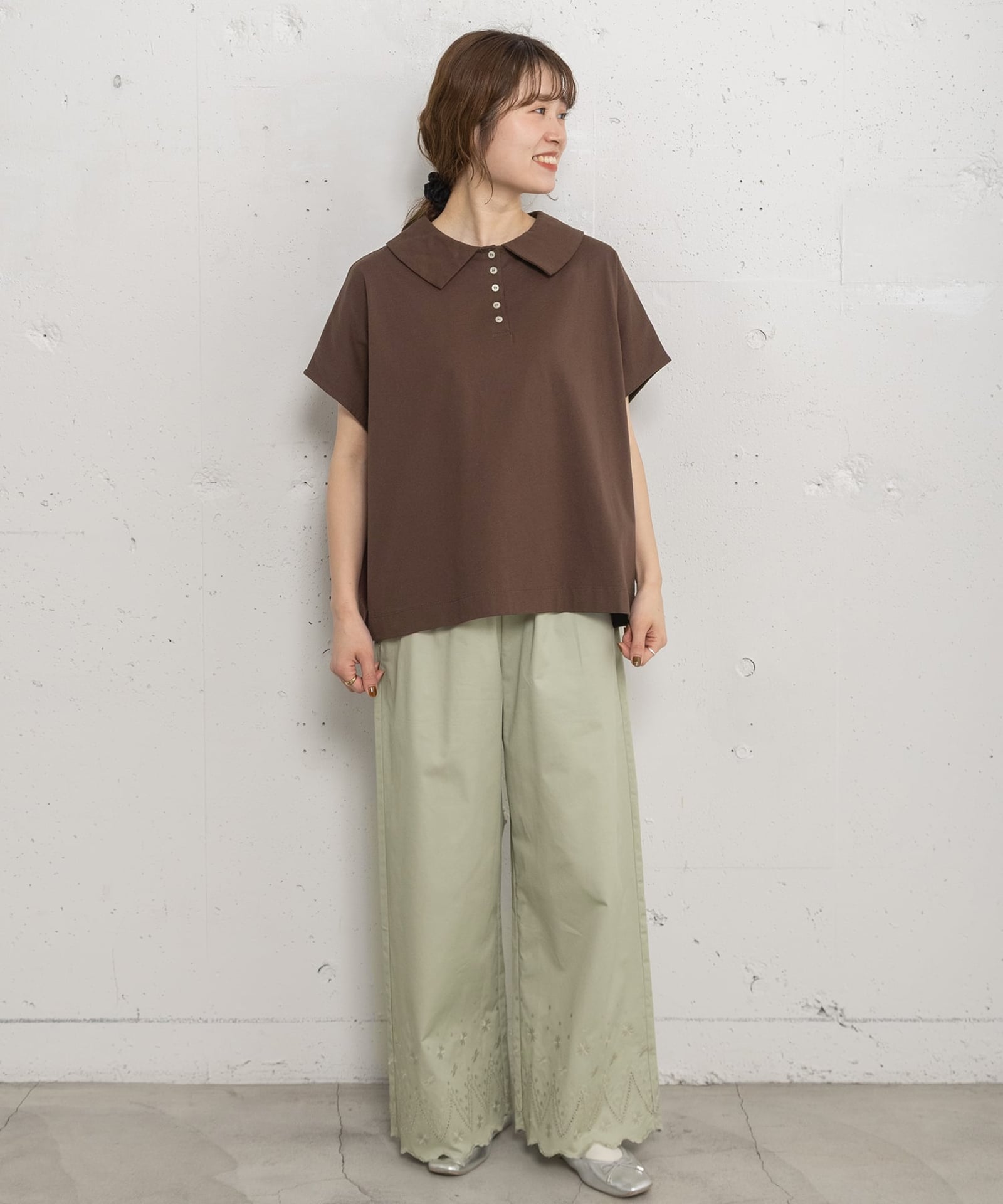 PRE SALE＞裾スカラップバード刺繍パンツ | COO ONLINE