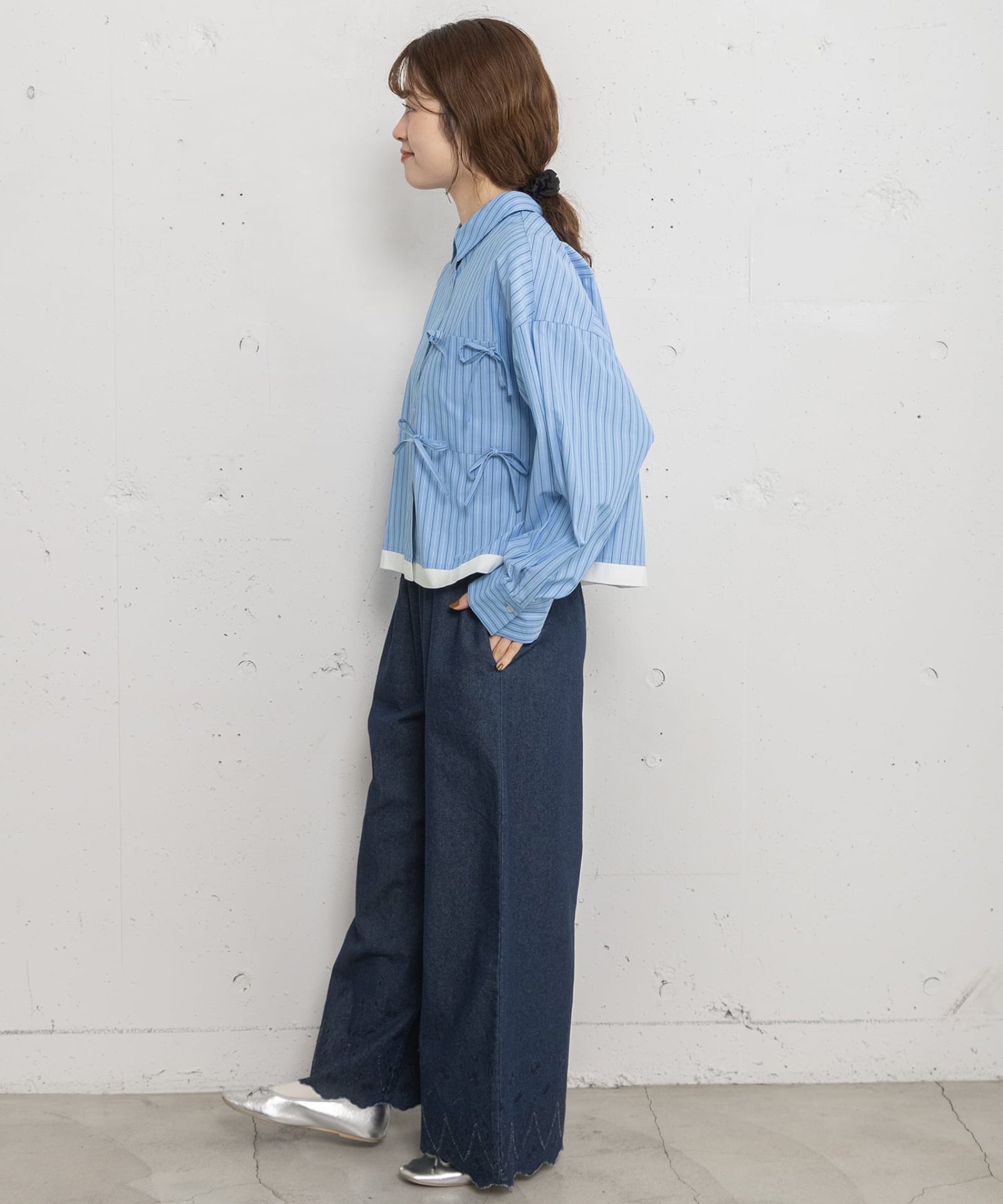 PRE SALE＞裾スカラップバード刺繍パンツ | COO ONLINE