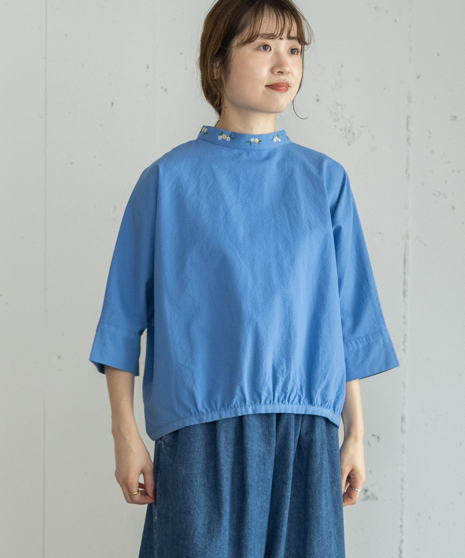 SUMMER SALE】2wayベリー刺繍衿ドルマンブラウス | COO ONLINE