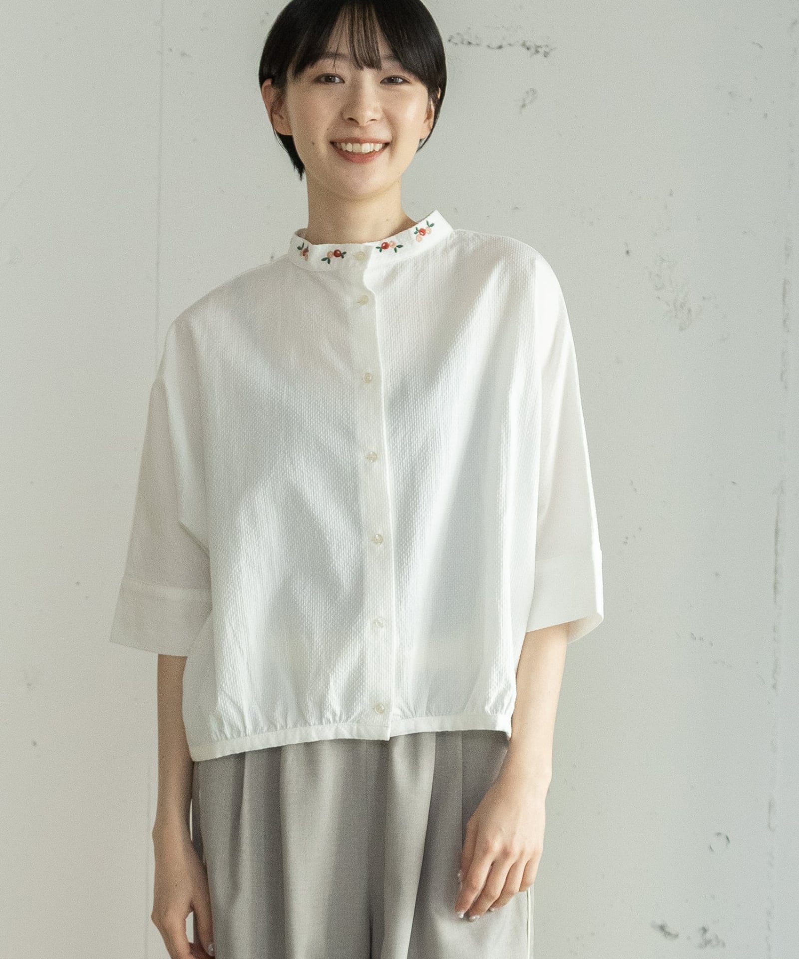 2wayベリー刺繍衿ドルマンブラウス | COO ONLINE
