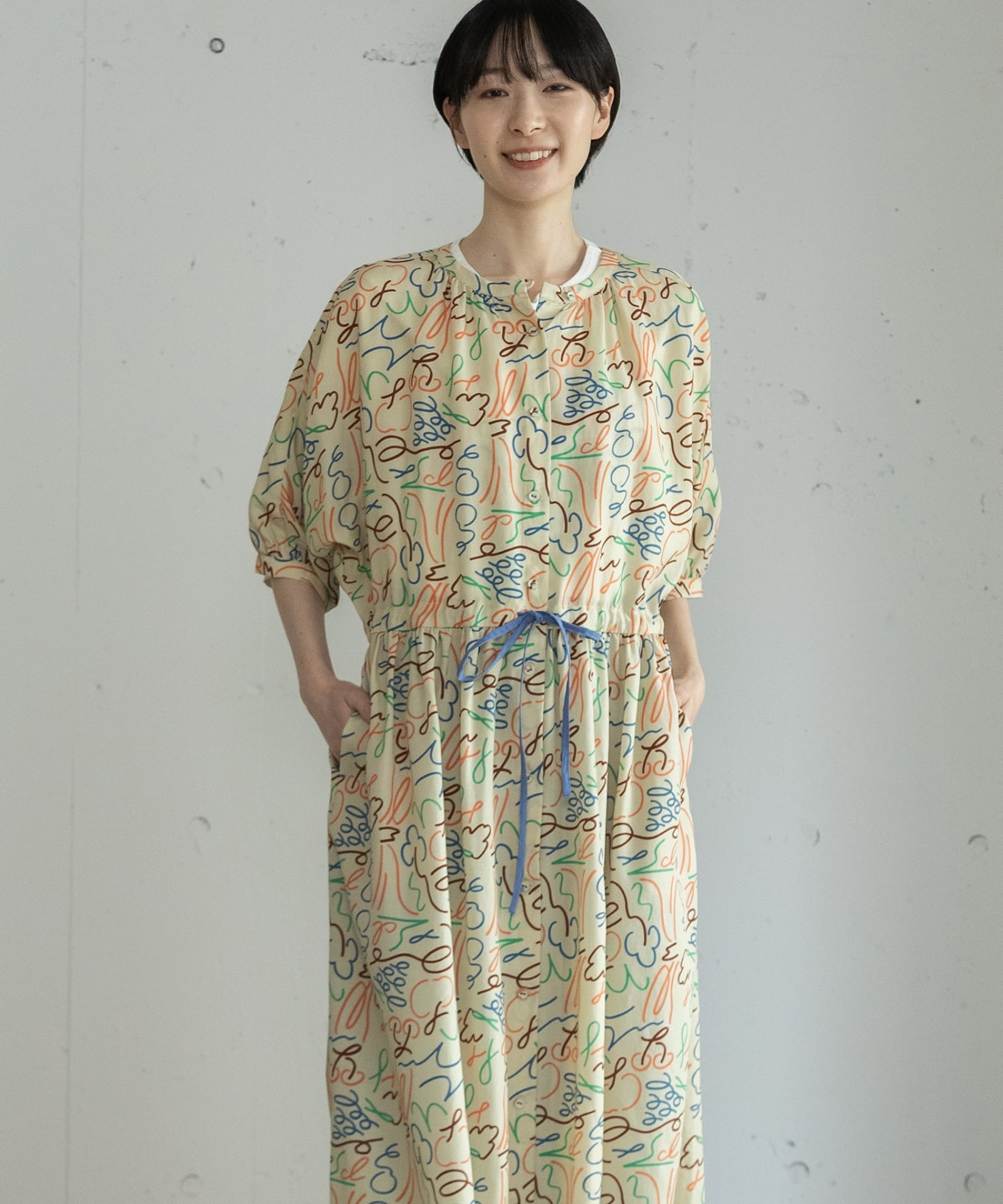 SUMMER SALE】ダンシングフルーツプリントギャザーワンピース | COO ONLINE