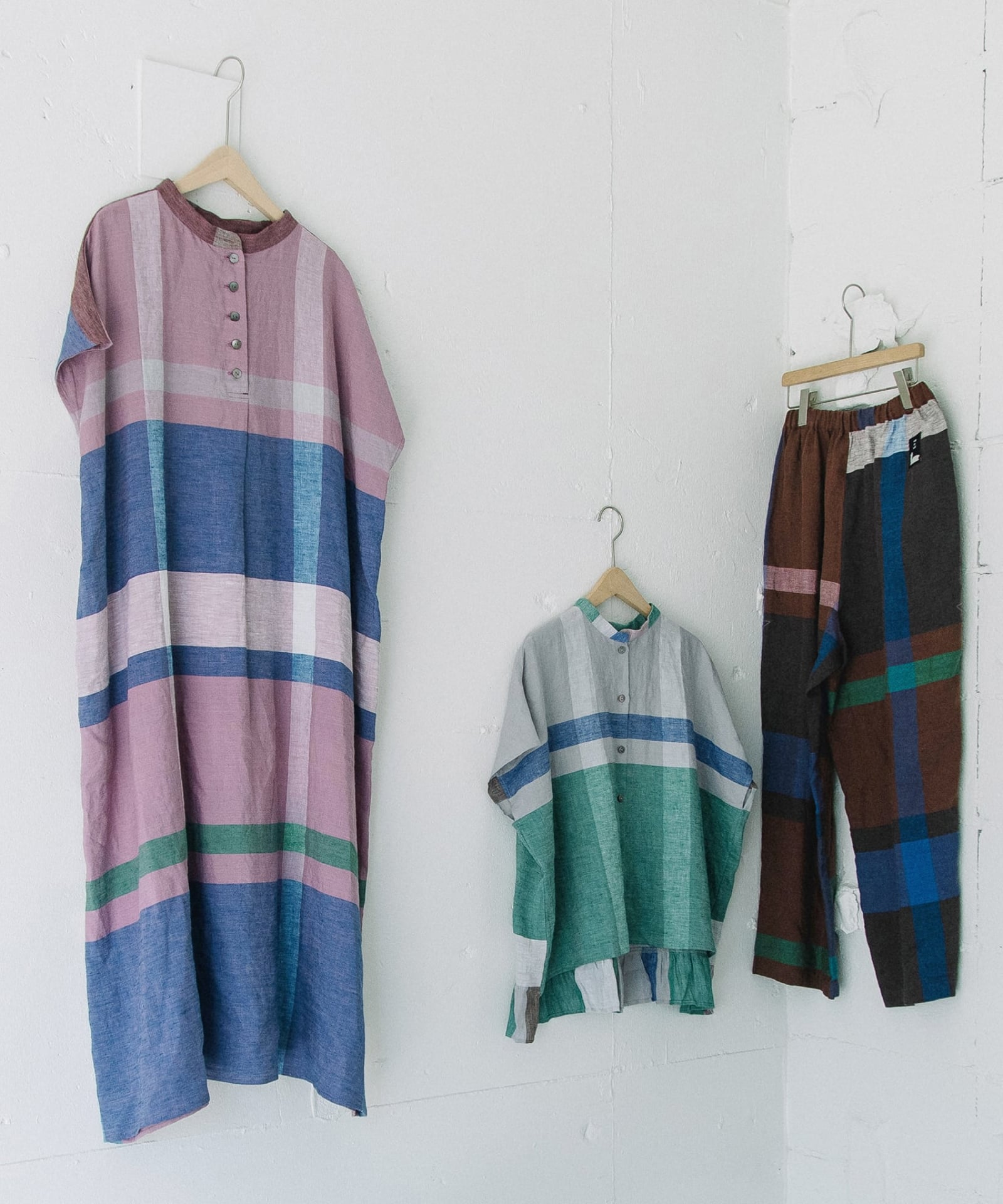 SUMMER SALE】Cornetリネンパネルチェック2wayワンピース | COO ONLINE