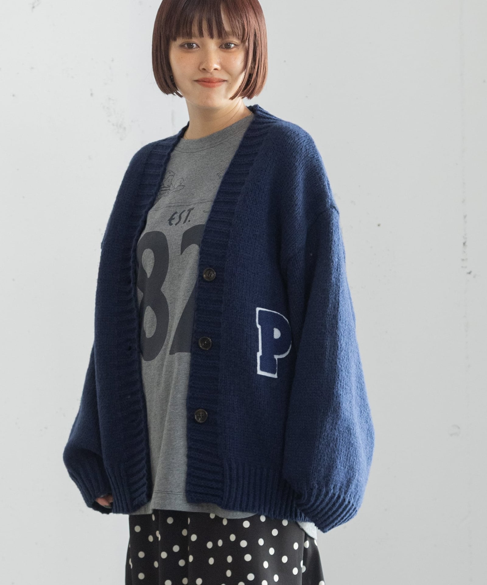 ご予約会対象商品＞サガラワッペンルーズカーディガン | COO ONLINE